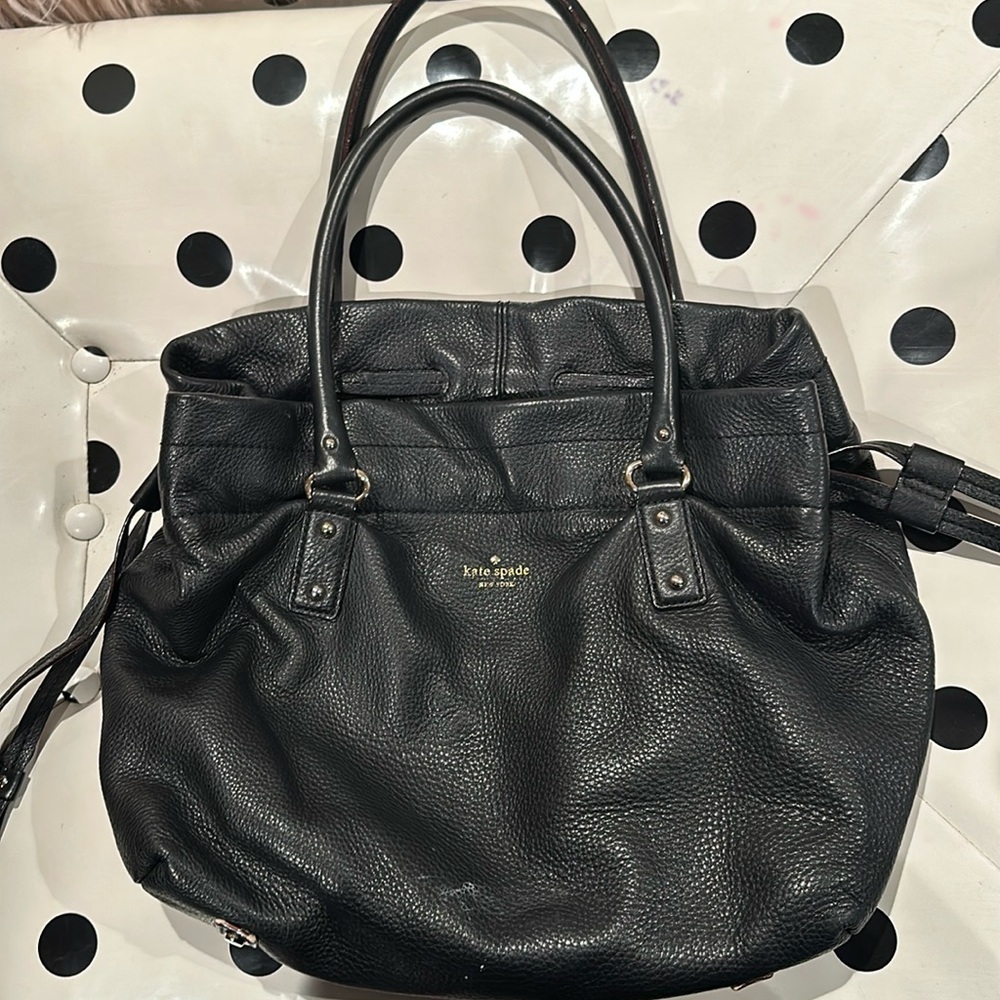 Kate Spade Pebbled Leather Bag in Black